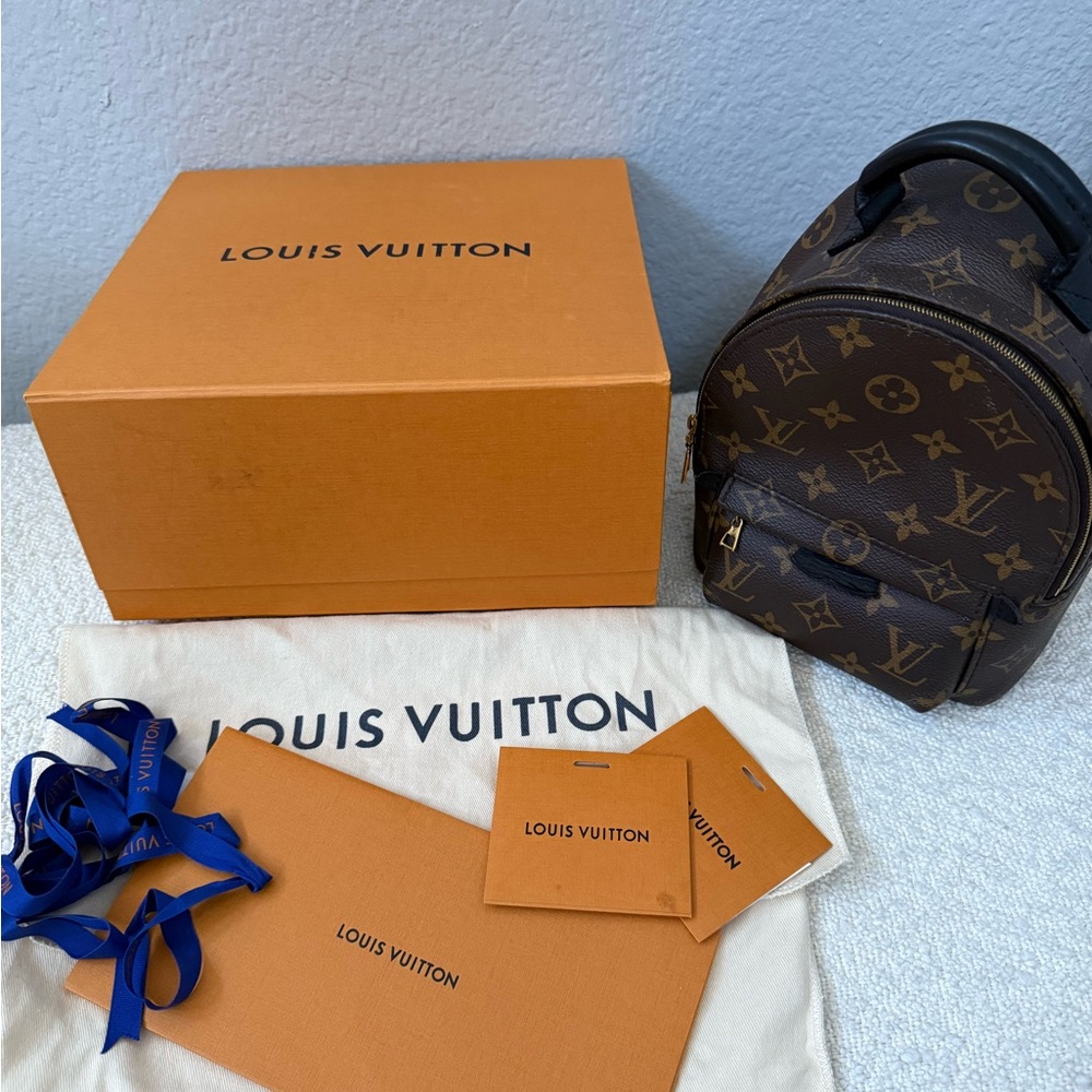Louis Vuitton Monogram Brown Backpack with Box